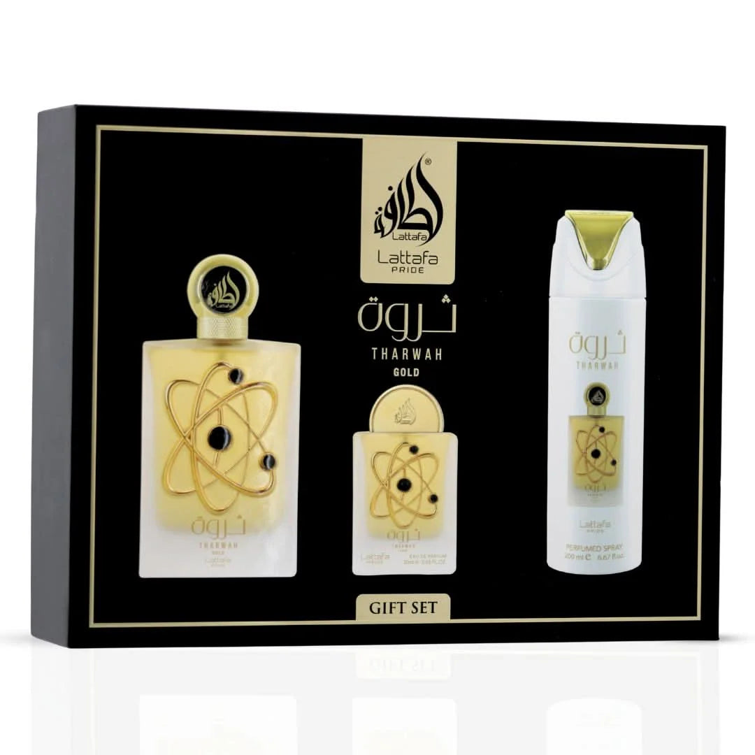 LATTAFA THARWAH GOLD GIFT SET